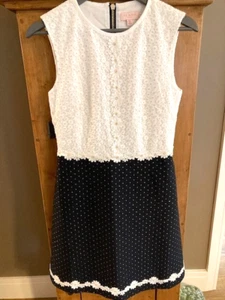 Ted Baker Navy /Ivory Daisy *Olara* Shift Dress Size TB2 UK10 - Picture 1 of 7