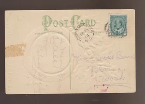 CANADA post mark South Vancouver BC 1913RF-D Christmas post card - Picture 1 of 3