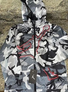 BRAND NEW WITH TAGS Jordan windbreaker jacket boys Large 12-13yrs Gray Camoflage - Picture 1 of 8