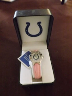 NIB Pink Colts  Watch with 12 Diamond- like Crystals Instead of Numbers #EB54 - Image 1 of 4