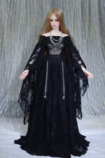 1/6 1/4 1/3 SD16 IP-EID BJD Outfit Doll Clothes Lace Wedding Full Dress Black