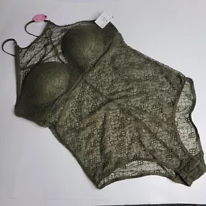 XOXO Body Häkelspitze Dessous transparent sexy Netz gepolstert gekreuzter Rücken L - Bild 1 von 12