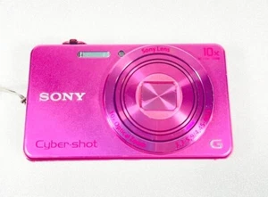 Sony Cyber-shot DSC-WX220 Pink 18.2MP 10x Zoom Digital Camera Tested From Japan - Picture 1 of 5