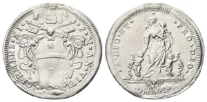 Clemens XI (1700-1721) Testone anno VIII A DEO ET PRO DEO "Misericordia" Munt 60 - Foto 1 di 2