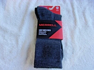 NWT Merrell Casual socks, men's M/L (9-12.5), gray, acrylic blend - Picture 1 of 5