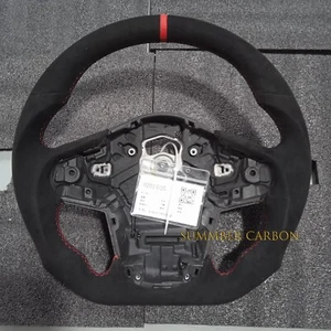Using Alcantara W/Red Stripe Steering Wheel Fit Toyota Supra A90 MK5 2020-2024 - Picture 1 of 2