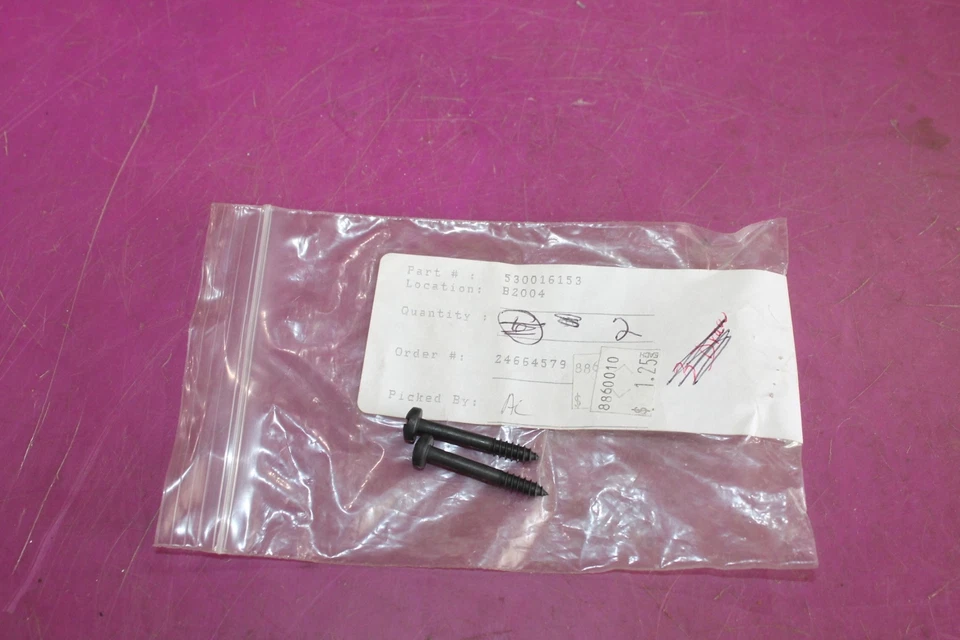 Dos (2) tornillos Poulan. Parte 530016153. Ver foto. Foto 1 de 1