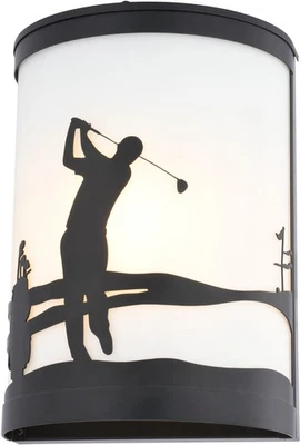 Aplique de pared Vaxcel Lighting T0795 eslabones 11" de alto - negro Foto 1 de 4