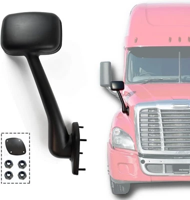 For 2008-2016 Freightliner Cascadia Driver Side Hood Mirror Front-view Mirror - Image 1 of 4