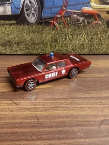 Hot Wheels Redline Fire Chief Cruiser rot US weiß Innenausstattung RESTAURIERT  - Bild 1 von 4