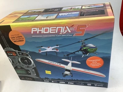 Phoenix R/C 5 Transmitter Spektrum dx6i pro radio control flight simulation (L5) - Photo 1/4