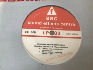 BBC Sound Effects Southern Region Steam Train EX/EX 7” Vinyl Single free UK Post - Picture 1 of 5