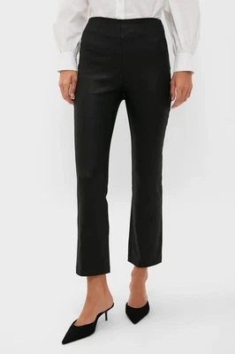 Pantalones Tuckernuck Ashford para mujer talla S negros recubiertos de cera fiesta vacaciones cápsula Foto 1 de 4