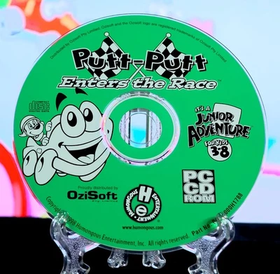 Putt-Putt Enters The Race Retro PC Game Disc [Tested]  Kids Edutainment - Image 1 of 4