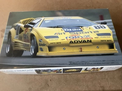 RARE! Fujimi 1/24 Art Rain-X Lamborghini Countach NOB   FACTORY SEALED CONTENTS - Image 1 of 4