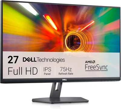 Dell S2721NX 27 Inch Full HD (1920x1080) Monitor, 75Hz, IPS, 4ms, AMD...  - Image 1 of 4