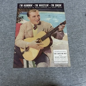 Partituras I'm Hummin I'm Whistlin I'm Singin Bing Crosby Película - Imagen 1 de 7