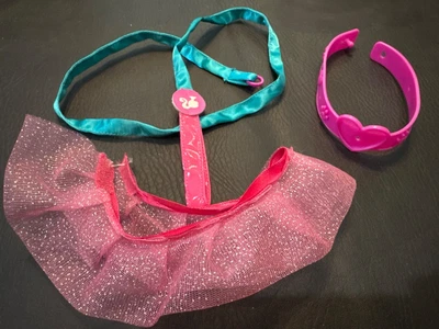 Leash Collar & Skirt to MATTEL Barbie Walk n Wag white Puppy Dog Pet Toy 2021 - Image 1 of 2