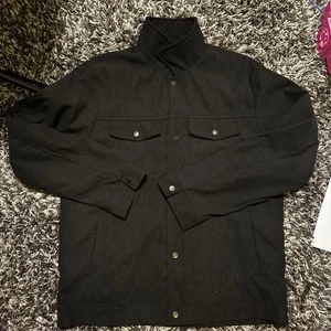 Men's black corduroy trucker jacket - Picture 1 of 7