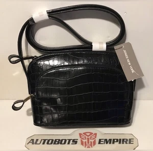 Vintage Damen Jones New York Bordeaux Mini Kroko Umhängetasche Handtasche Kors Champ - Bild 1 von 10