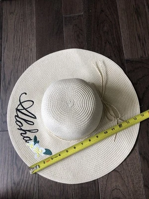 Sombrero de ala ancha 100 % papel Robin Ruth OSFM “aloha” Foto 1 de 4