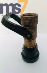 AKRON STYLE 3022 BRASS FIRE FIGHTING SHIPBOARD VARI-NOZZLE 95 GPM 1-1/2" #NEW - Picture 1 of 8