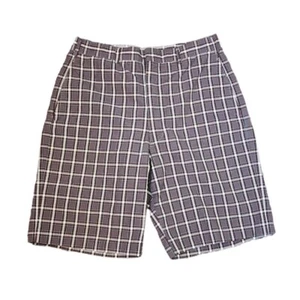 Pantalones Cortos De Colección Años 60 70 Frente Plano Para Hombre Talla 30 Bolsillos Preppy Multi Cuadros - Imagen 1 de 6