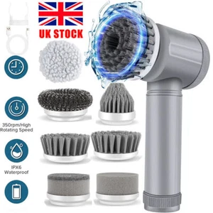Electric Cordless Cleaning Brush Spin Scrubber Turbo Scrub Cleaner For Bathroom - Bild 1 von 11