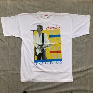 CLAUDIO BAGLIONI 1996 TOUR ORIGINAL VINTAGE T SHIRT SIZE XXL - Imagen 1 de 3
