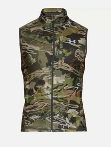 Under Armour Cold Gear Hunting Zephyr Fleece Vest Forest Camo 1316864-940 Mens S - Picture 1 of 6