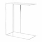 Stolik boczny Blomus Fera, stolik kawowy, stolik boczny, stal, biały, 80x85x35 cm