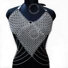 Chic Sensation: Sexy Chainmail Fancy Top With Waist Chain Detail, Party Top