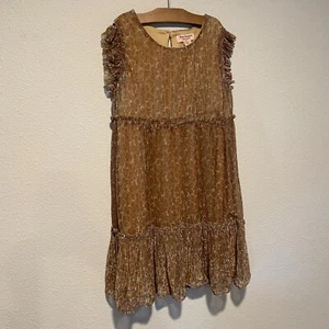 Juicy Couture Girls Leopard Print Babydoll Dress Medium 8-10 Ruffle - Picture 1 of 5