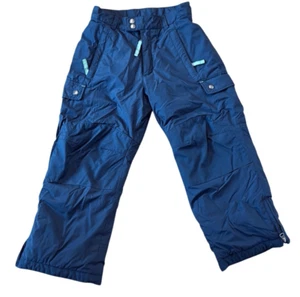 Lands End kids size 7 navy snow pants - Picture 1 of 8