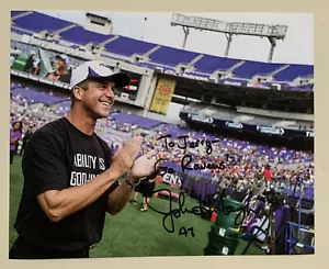 8x10 Signed Baltimore Ravens Coach Jim Harbaugh - Picture 1 of 2