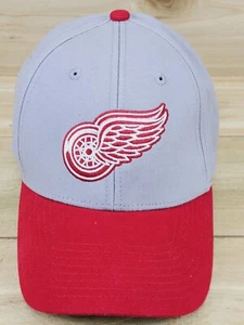 Detroit Red Wings Hat Cap Strap Back NHL Red Gray Fan Favorite Hockey - Picture 1 of 8