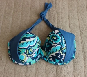 John Lewis & Partners Sling Halter Bikini Top Size UK 36DD - Picture 1 of 5