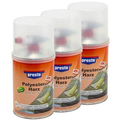 Presto 600528 Polyesterharz 3 X 1 Kg prestolith special inkl. Härter KFZ Boot - Bild 1 von 4