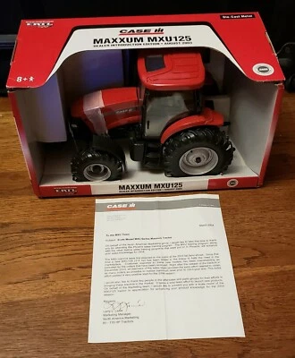 ERTL Diecast 1/16 Scale CASE IH MAXXUM MXU125 Dealer Intro Edition W/ORIG LETTER - Image 1 of 4