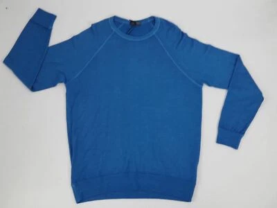 Suéter Pullover de Lana $280 Drumohr Moderno Para Hombre Azul Lana Merino Cuello en V Talla L Foto 1 de 3