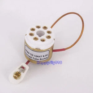 1PC 6F8G TO 12AX7 6.3V 8pin to 9pin Vacuum tube adapter Convert for Audio AMP - Picture 1 of 5