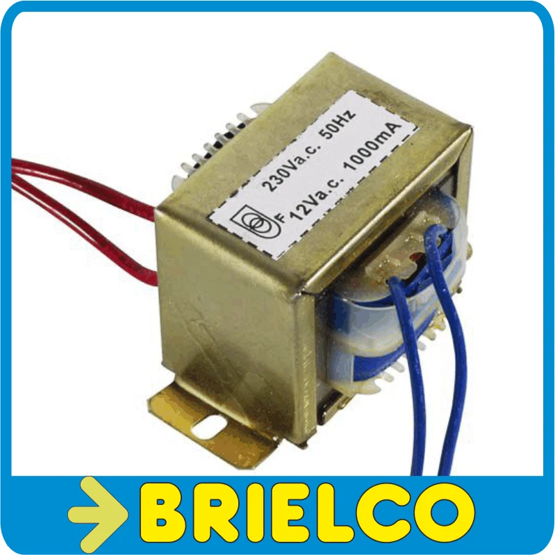 VELLEMAN TRANSFORMADOR DE ALIMENTACION CHASIS ABIERTO 12VA 220VAC 12VAC 1000MA 1A BD192