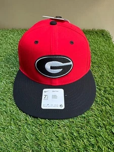 Nike UGA Dawgs Georgia Bulldogs Baseball Team Issued Fitted Cap Mütze 7 1/2 rot - Bild 1 von 7