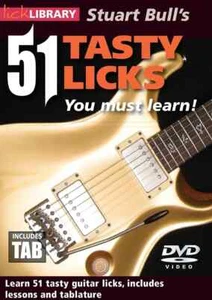 Lick Library 51 TASTY GUITAR Rock LICKS With Stuart Bull Video DVD TABs Backing - Picture 1 of 1