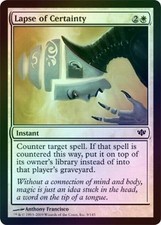 Lapse of Certainty - Foil Played MTG Conflux Magic 2B3