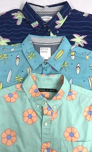 Men's New Short Sleeve Button-Up Casual Shirts- Choice Size & Color - Picture 1 of 4