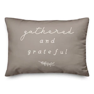 Creative Products Gathered And Grateful 20 x 14 Spun Poly Pillow - Picture 1 of 3