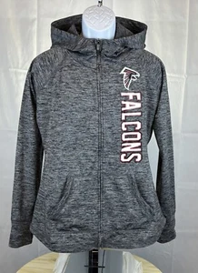 Woman's Atlanta Falcons G-III Sports Gray Receiver Hoodie Size L - Picture 1 of 7