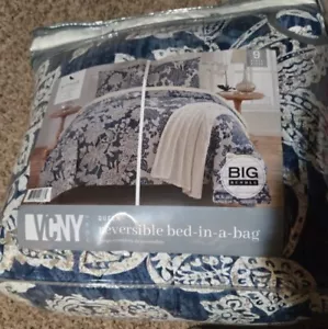 BIG BUNDLE comforter 9 Pieces set reversible bed-in-a-bag Queen Size By VCNY - Picture 1 of 5