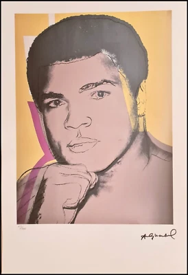 ANDY WARHOL * Muhammad Ali * signed lithograph * limited # 63/100 - Bild 1 von 4